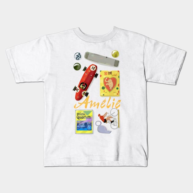 Amélie: Bretodeau Memories Kids T-Shirt by Youre-So-Punny